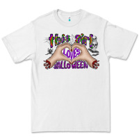 White this girl loves halloween Premium Tee - CowhideDigitalArt