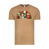 Vintage Camel Christmas snow coffee cups Vintage Tee - Jasminsmagicworld