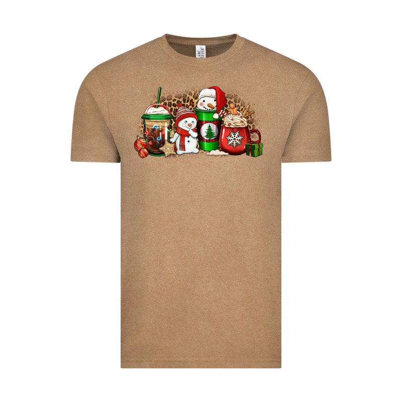 Christmas Snow Coffee Cups Vintage Tee by Jasminsmagicworld | Teevron