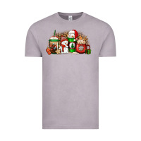 Vintage Zinc Christmas snow coffee cups Vintage Tee - Jasminsmagicworld