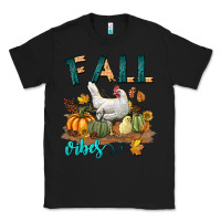Black Fall Vibes Chicken Classic Tee - LillyAllenDesigns