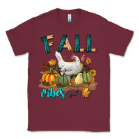 Burgundy Fall Vibes Chicken Classic Tee - LillyAllenDesigns
