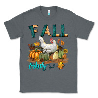 Charcoal Heather Fall Vibes Chicken Classic Tee - LillyAllenDesigns