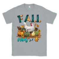 Heather Grey Fall Vibes Chicken Classic Tee - LillyAllenDesigns