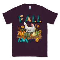 Plum Fall Vibes Chicken Classic Tee - LillyAllenDesigns