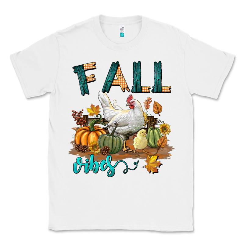 Fall Vibes Chicken Classic Tee by LillyAllenDesigns | Teevron