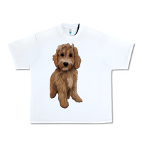 White maltipoo Urban Heavy Tee - BarkalooDesign