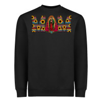 Black mom lady of guadalupe  serape sunflower Heavyweight Sweatshirt - Jasminsmagicworld
