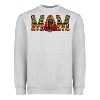 Heather Grey mom lady of guadalupe  serape sunflower Heavyweight Sweatshirt - Jasminsmagicworld
