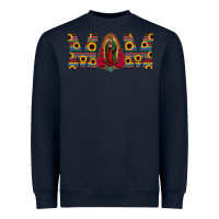 Navy mom lady of guadalupe  serape sunflower Heavyweight Sweatshirt - Jasminsmagicworld