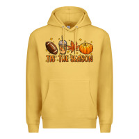 Antique Gold Tis' the season Premium Hoodie - NancyCooperArtShop