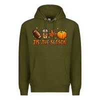 Army Green Tis' the season Premium Hoodie - NancyCooperArtShop