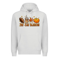 Dove Grey Tis' the season Premium Hoodie - NancyCooperArtShop