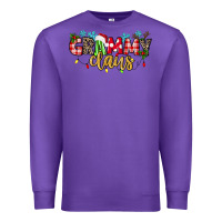 Purple Grammy Claus Premium Sweatshirt - texasbilliewilder