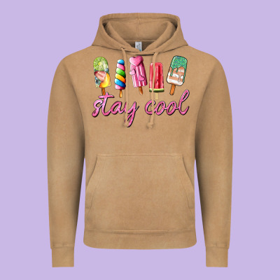Stay Cool Vintage Hoodie Designed By Adodesignshop