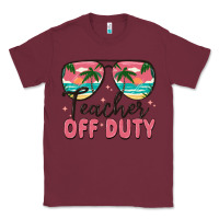 Burgundy teacher off duty Classic Tee - MaliasSmallBusiness