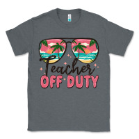 Charcoal Heather teacher off duty Classic Tee - MaliasSmallBusiness