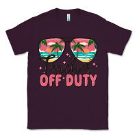 Plum teacher off duty Classic Tee - MaliasSmallBusiness