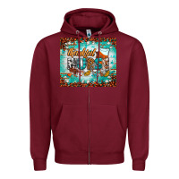 Burgundy thankful nurse fall tumbler Zipper Hoodie - BundleAndBundleShop