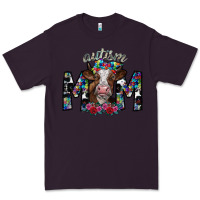 Plum autism mom 2 Premium Tee - SublimationCraftShop
