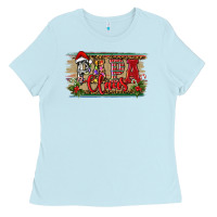 Christmas Western Papa Claus Ladies Tee | Teevron
