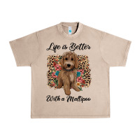 French Oak life is better with a maltipoo Urban Heavy Tee - BarkalooDesign