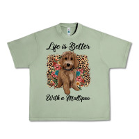 Oil Green life is better with a maltipoo Urban Heavy Tee - BarkalooDesign