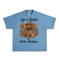 Pebble Blue life is better with a maltipoo Urban Heavy Tee - BarkalooDesign