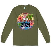 Army Green family cruise 2024 Long Sleeve Tee - MaliasSmallBusiness