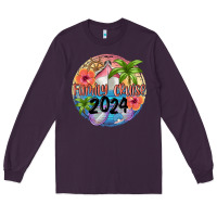 Plum family cruise 2024 Long Sleeve Tee - MaliasSmallBusiness