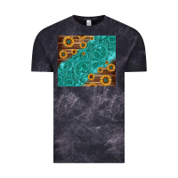 Cloud Black Tooled Leather And Sunflowers Vintage Tee - Jasminsmagicworld