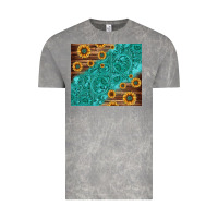 Cloud Rock Tooled Leather And Sunflowers Vintage Tee - Jasminsmagicworld