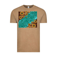 Tooled Leather And Sunflowers Vintage Tee | Teevron