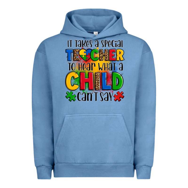 It Takes A Special Teacher To Hear What A Child Can't Say Urban Hoodie by OliviaCreatesArt | Teevron