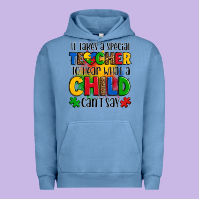 It Takes A Special Teacher To Hear What A Child Can't Say Urban Hoodie Designed By Oliviacreatesart