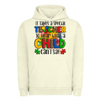 Pigment Pistachio it takes a special teacher to hear what a child can't say Urban Hoodie - OliviaCreatesArt