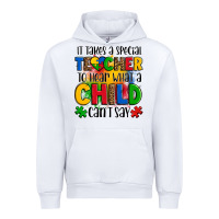 White it takes a special teacher to hear what a child can't say Urban Hoodie - OliviaCreatesArt