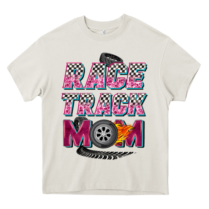 Race Track Mom Heavy Core Tee by Zillion Design Studio | Teevron