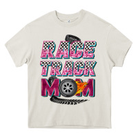 Cream race track mom Heavy Core Tee - Zillion Design Studio