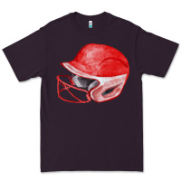 Plum red softball helmet fa element Premium Tee - FaDigitalArtStudio