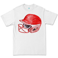 White red softball helmet fa element Premium Tee - FaDigitalArtStudio