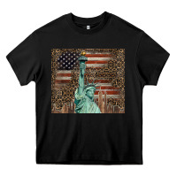 Black statue of liberty tumbler Heavy Core Tee - BarkalooDesign