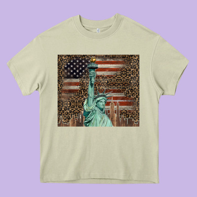 Statue Of Liberty Tumbler Heavy Core Tee Designed By Barkaloodesign