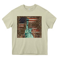 Mossy statue of liberty tumbler Heavy Core Tee - BarkalooDesign