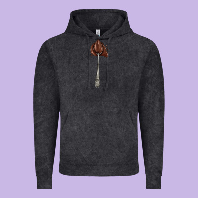 Spoon With Chocolate Vintage Hoodie Designed By Adodesignshop