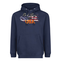 Navy God Bless The USA Heavyweight Hoodie - Bettercallsaul