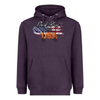 Plum God Bless The USA Heavyweight Hoodie - Bettercallsaul