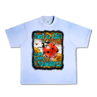 Grape Ice Western Just A Girl Who Loves Ladybug Urban Heavy Tee - LillyAllenDesigns