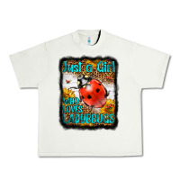 Pistachio Western Just A Girl Who Loves Ladybug Urban Heavy Tee - LillyAllenDesigns