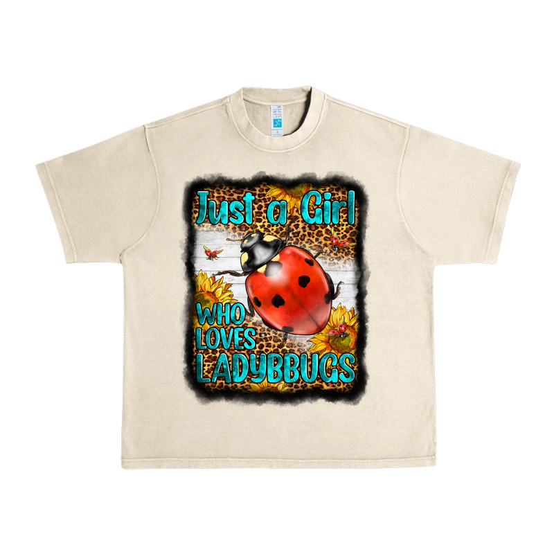 Western Just A Girl Who Loves Ladybug Urban Heavy Tee by LillyAllenDesigns | Teevron